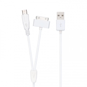 Micro USB+Apple 30-Pin USB二合一數(shù)據(jù)充電線